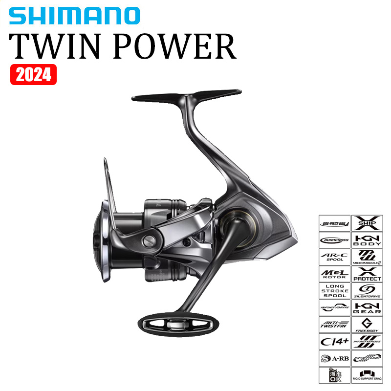 Shimano Reel Sustain - SHIMANO 2024 TWINPOWER بكرة غزل مياه