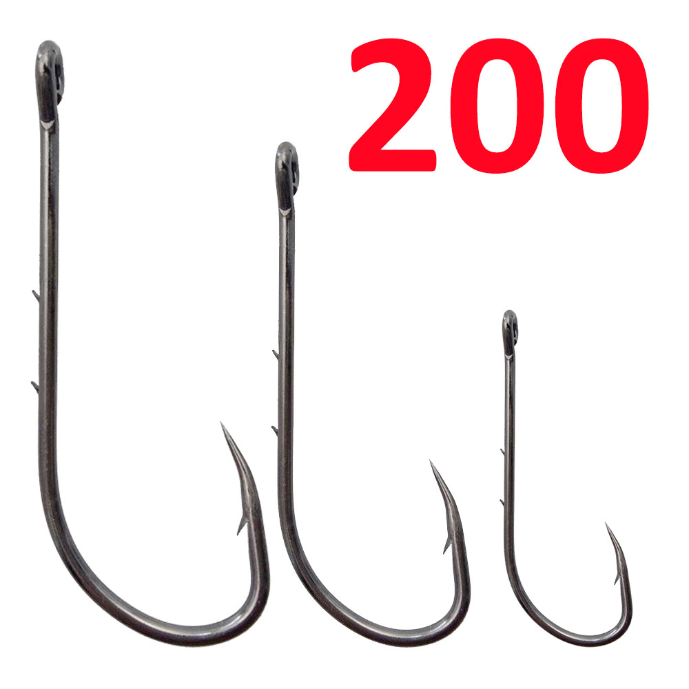 Fishing Hook Circle - 200 قطعة خطاف صيد سمك الشبوط