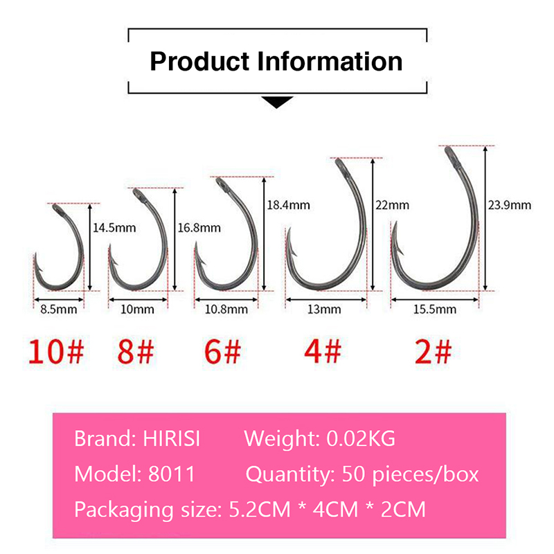 Fishing Hook Box - خطافات صيد جديدة من هيريسي، 50