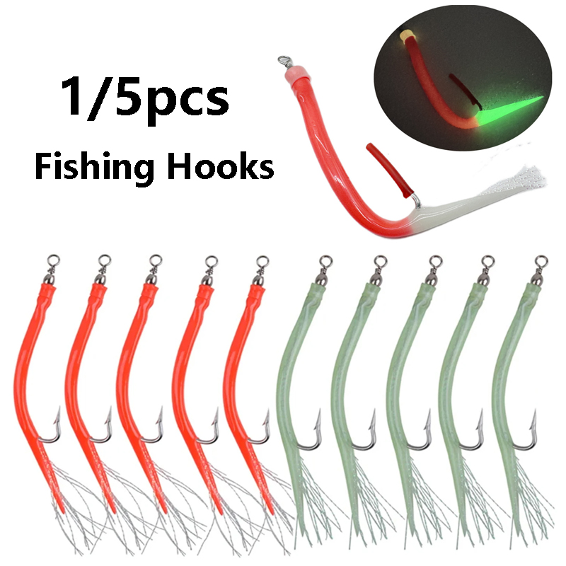 1/5 قطعة CodfishFishing ثعبان  - مراجعة Fishing Hook Offset وسعره