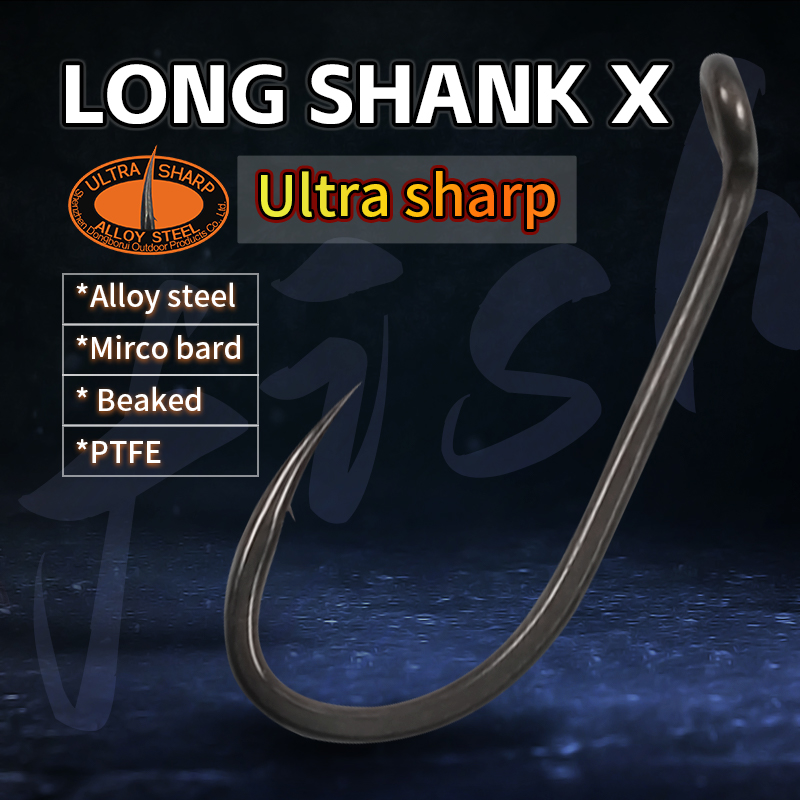 10 قطعة خطاف صيد سمك الشبوط طو - مراجعة Fishing Hook Barbless وسعره