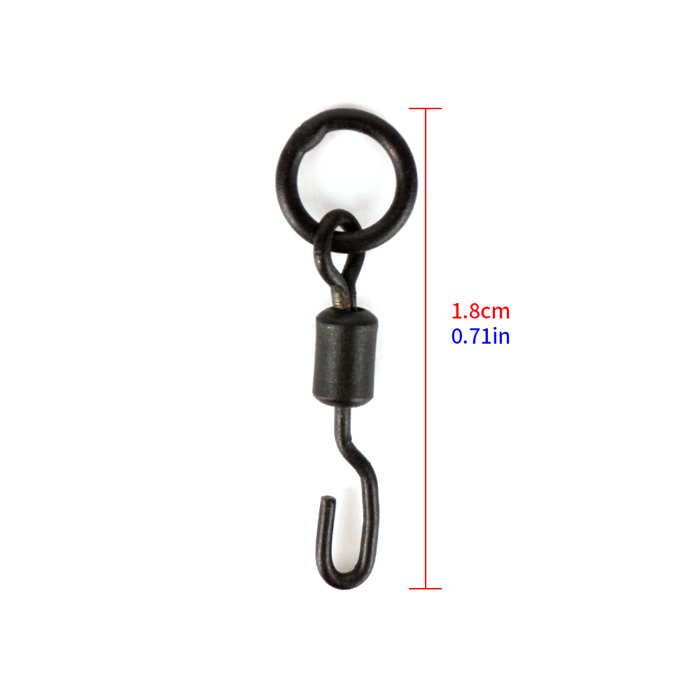 هيريسي 200 قطعة من دوارات صيد  - مراجعة Fishing Hook Stainless Steel وسعره