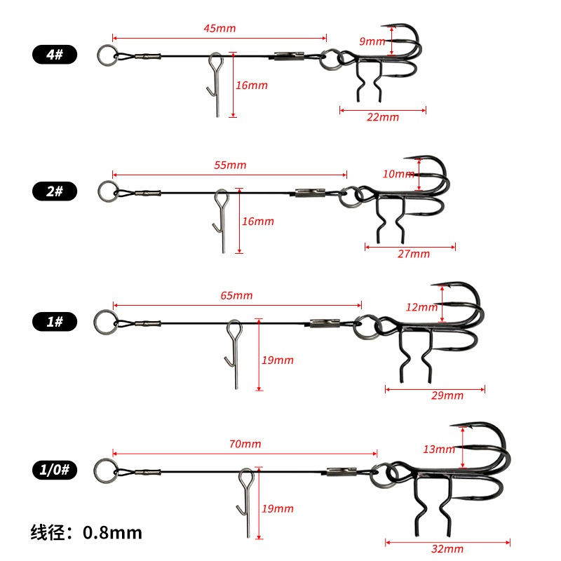 خطافات LUREGO 2Pcs Stinger Rig - مراجعة Fishing Hook Weedless وسعره