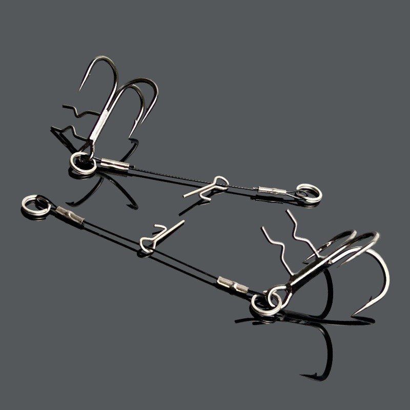 خطافات LUREGO 2Pcs Stinger Rig - مراجعة Fishing Hook Weedless وسعره