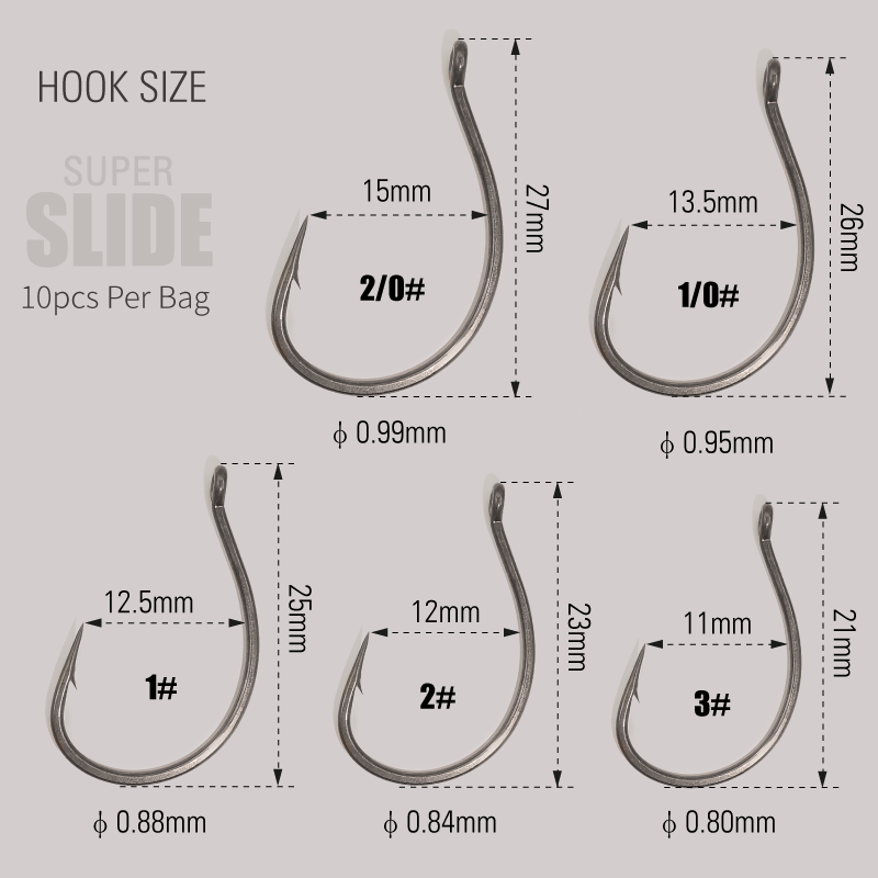 LUREHOLIC PTFE سوبر الشريحة أح - مراجعة Fishing Hook Barbless وسعره