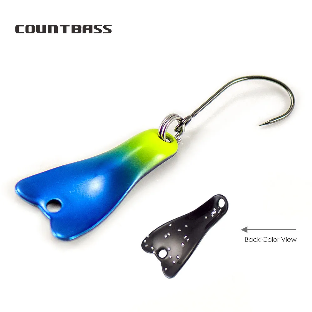 COUNTBASS 5/64oz 2g ملعقة صب م - مراجعة Fishing Hook Barbless وسعره