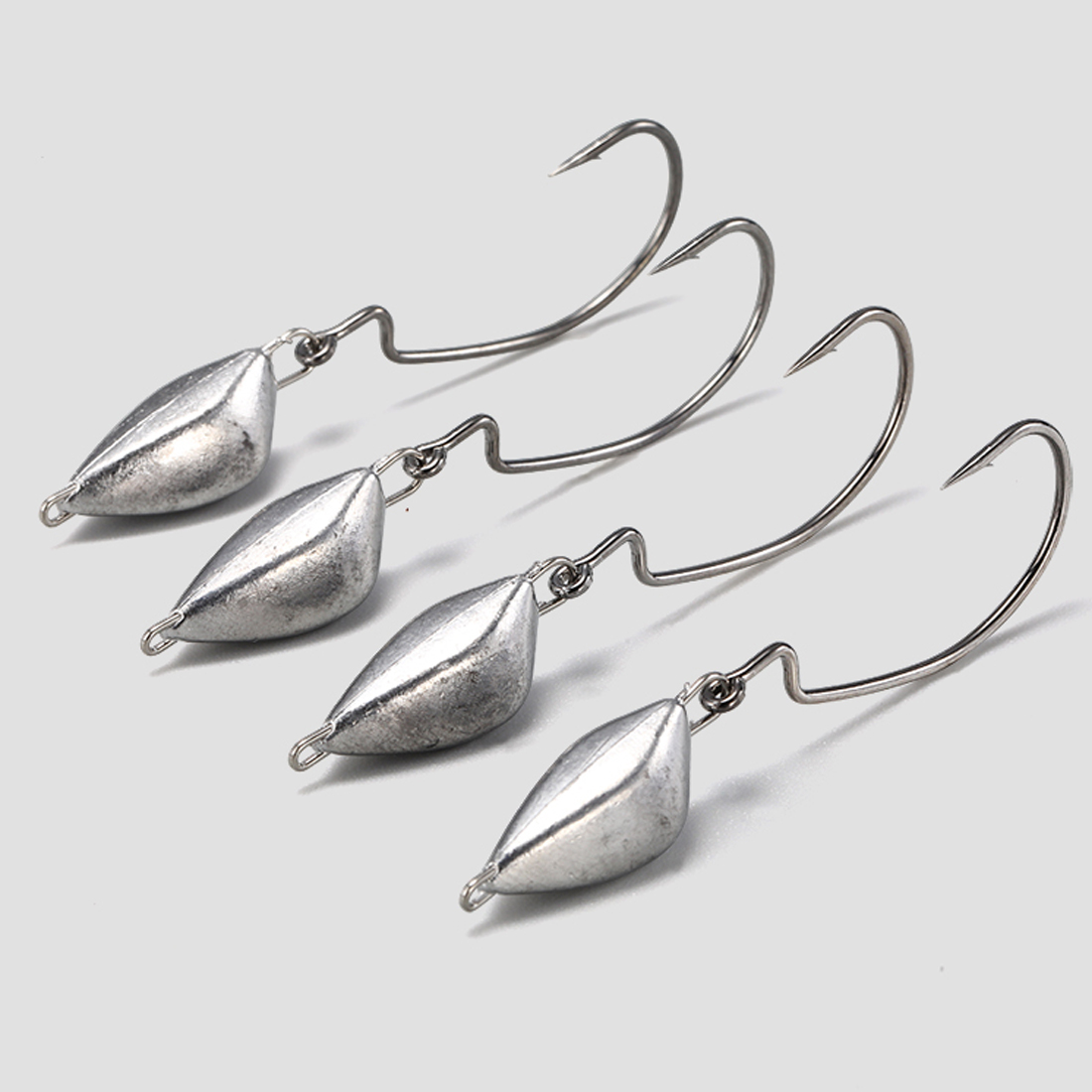 10 قطع من خطاف الصيد برأس تهزه - مراجعة Fishing Hook Weedless وسعره