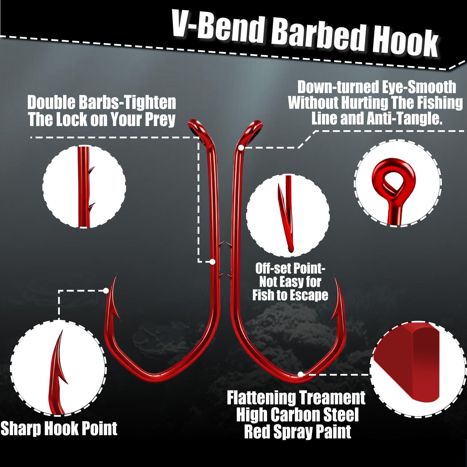 خطاف صيد 9KM، 50-100 قطعة، خطا - مراجعة Fishing Hook Circle وسعره